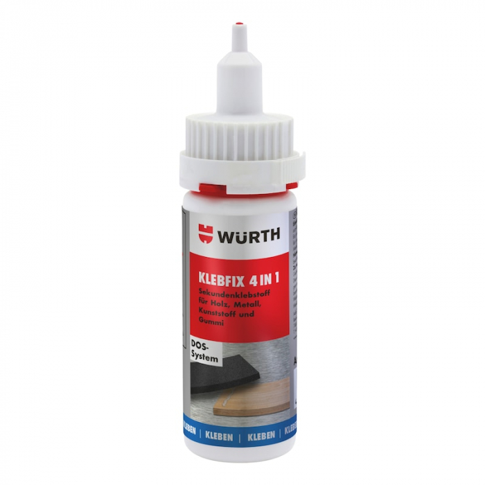 Adeziv rapid, Wurth Klebfix 4 in 1, adeziv instant universal, gramaj 50 g [1]