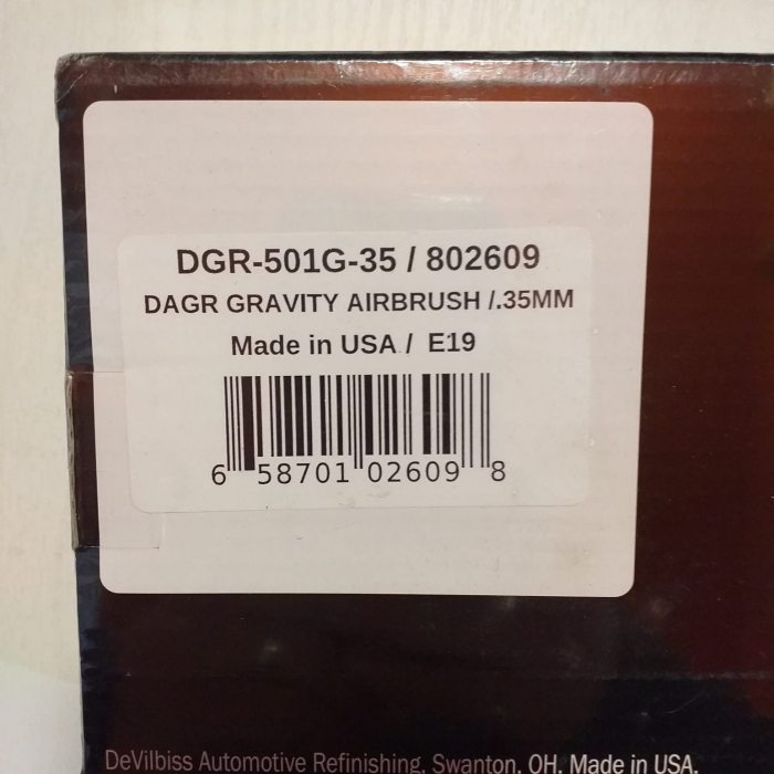 Aerograf profesional, DeVilbiss DAGR®, cana sus metalica 0.35 mm (Made in USA) [5]