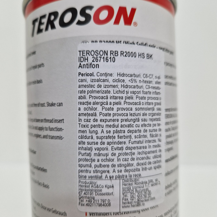 Insonorizant pistol, Teroson® RB R2000 HS, din cauciuc si rasina, diferite culori, revopsibil, cantitate 1 litru [3]