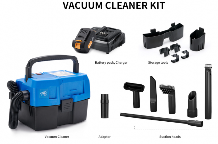 Aspirator mobil, ShineMate EC405, alimentare 230V, capacitate 3.8/5.5 litri [2]