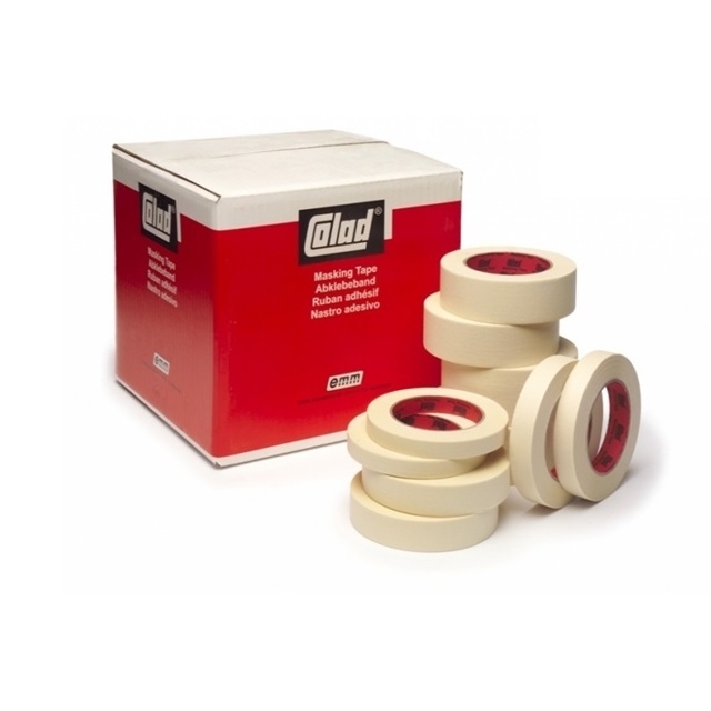 Banda mascare hartie 9075xx Premium, rezista pana la 80 °C, culoare crem, lungime 50 metri [2]