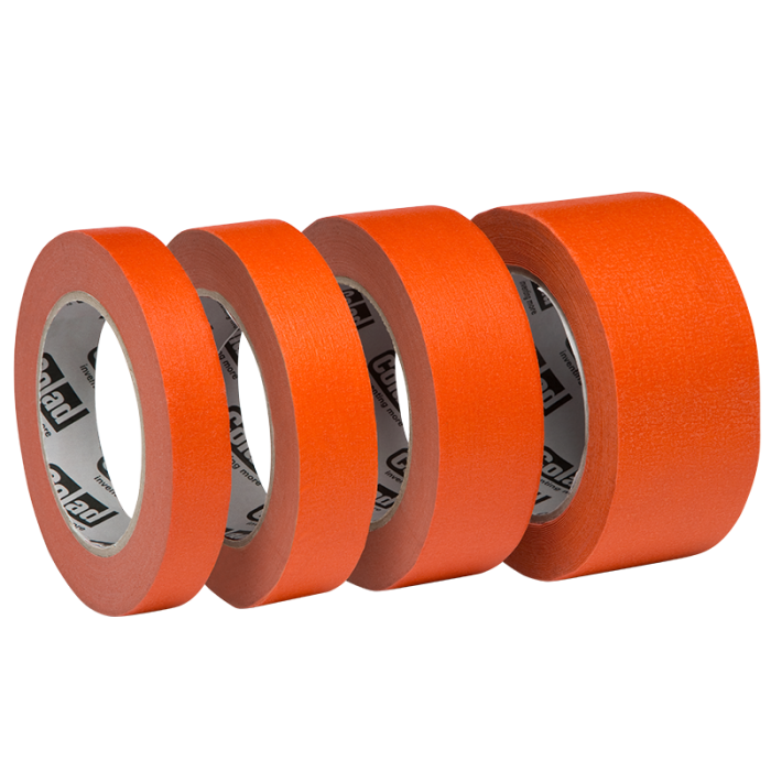 Banda mascare hartie, Colad 9000xx Orange™ Masking Tape, rezista pana la 100 °C, culoare portocaliu, lungime 50 metri [2]