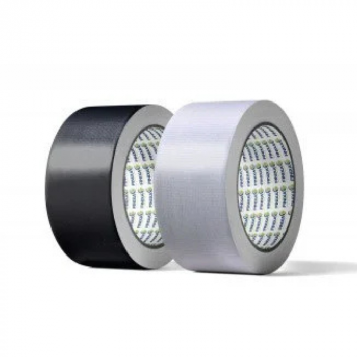 Banda adeziva, Finixa TAP 5X, din fibra, culoare gri / negru, dimensiune 50 mm x 50 metri [1]