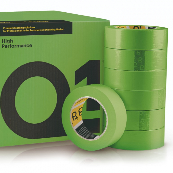 Banda mascare, Q1® High Performance, culoare verde, dimensiune 36 mm x 50 metri [2]