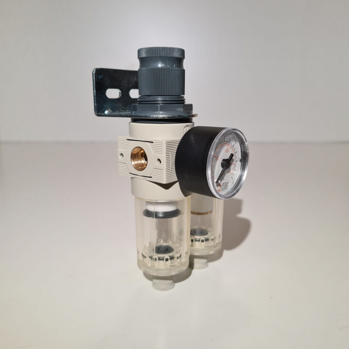 Baterie filtrare aer comprimat, MW A200, filtrare aer vopsitorie cu regulator, baterie 2 filtre, pana la 0.01 microni, debit 250 l/min [4]