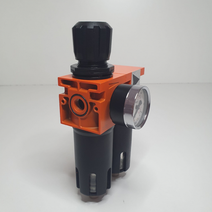 Baterie filtrare aer, DeVilbiss FLRC-1, filtrare aer cu regulator, baterie 2 filtre, pana la 0.01 microni [2]
