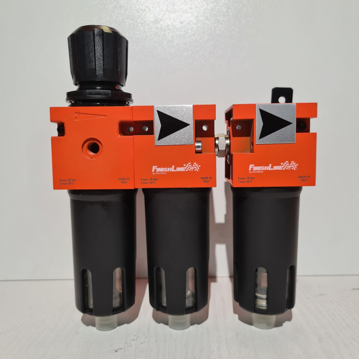 Baterie filtrare aer, DeVilbiss FLRCAC-1, filtrare aer cu regulator, baterie 3 filtre, pana la 0.003 microni cu carbon activ [3]