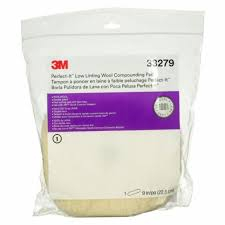 Blana de oaie, 3M™ Perfect-It™ Low Linting Wool Compounding Pad 33279, diametru 216 mm, cu velcro, pentru taiere agresiva [2]