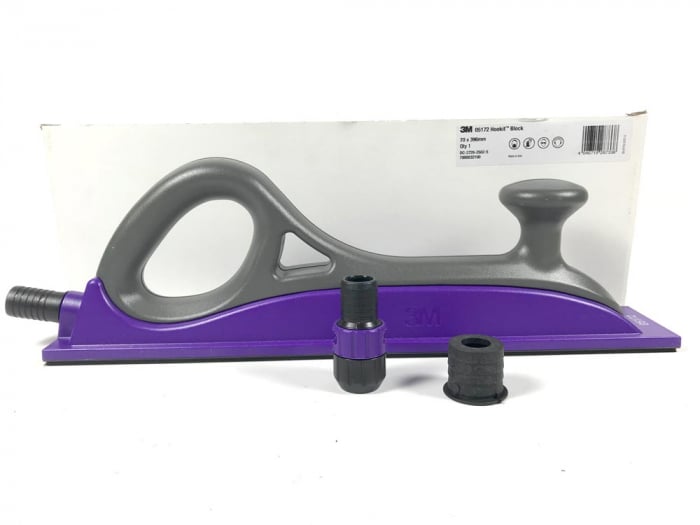Bloc de slefuit manual, 3M™ 5172 Hookit Purple+, cu aspirare, dimensiune 70mm 396mm [1]