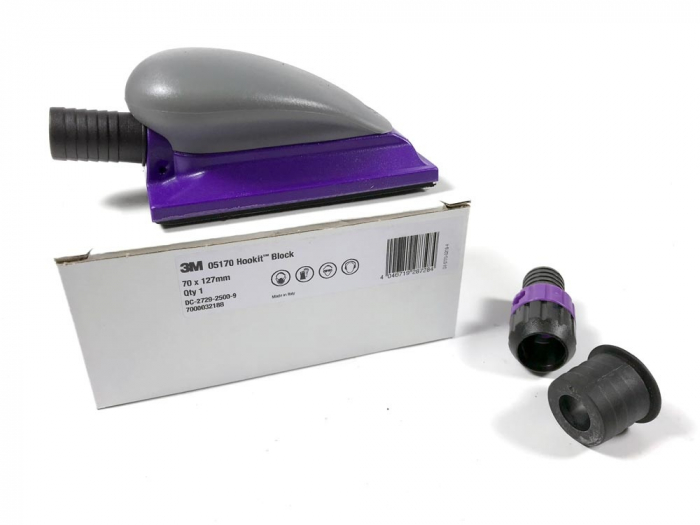 Bloc de slefuit manual, 3M™ 5170 Hookit Purple+, cu aspirare, dimensiune 70mm x 127mm [1]