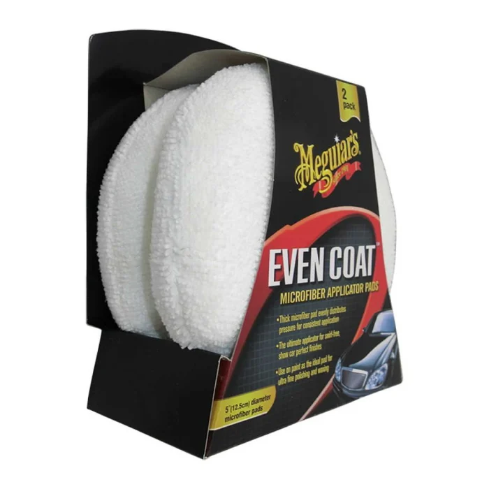 Burete aplicator, Meguiar's Even Coat Microfiber Applicator, din microfibra, set 2 bucati, diametru 130 mm [1]