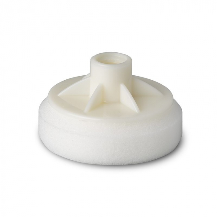 Burete polisat, Soll SPD-M14-80, diamentru Ø 80 mm, grosime 25 mm, montare pe masina M14, culoare alb [1]