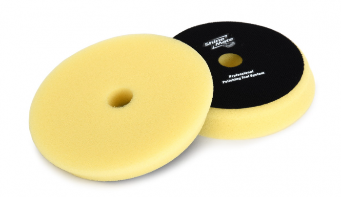 Burete polish, ShineMate 34027, diamentru Ø 180 mm, montare pe masina velcro, diferite duritati si culori [2]