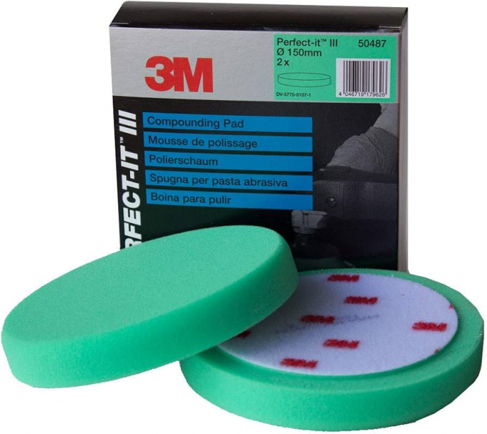 Burete verde polish mediu, 3M™ Perfect-It 50487, diamentru 150 mm [3]