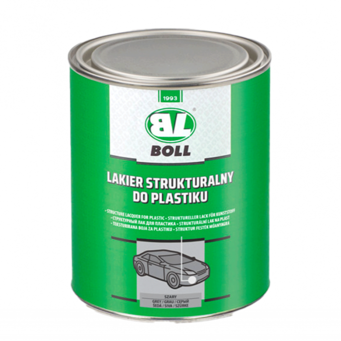 Vopsea structurata pentru plastic, Boll Bumper Paint, culoare gri / negru, cantitate 1 litru [1]