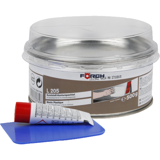 Chit pentru plastic, Forch L205, contine intaritor, gramaj 0.5 kg [1]