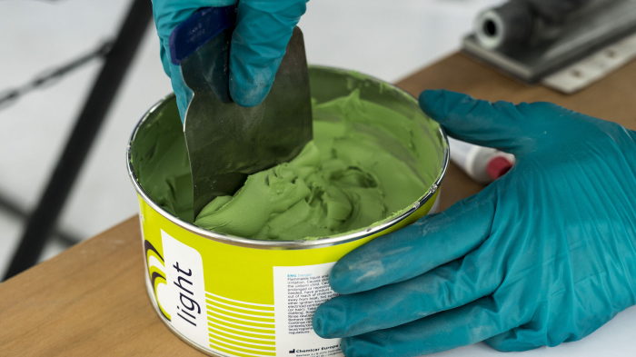 Chit poliester universal usor, Finixa GAPOL - GAP 30, culoare verde, gramaj 1.38 kg, contine intaritor [5]