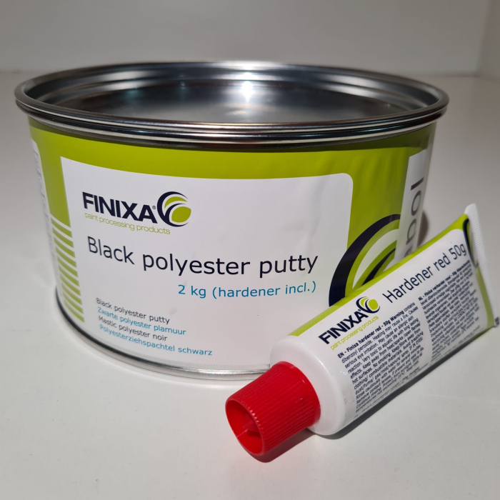 Chit poliester Finixa GAPOL - GAP 00, culoare neagra, gramaj 2 kg, contine intaritor [2]