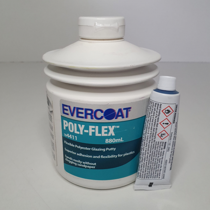 Chit pentru plastic, Evercoat® Polyflex 104411, gama premium, pentru plastic si suprafete din metal flexibile, gramaj 880 ml [5]