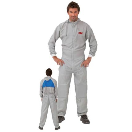 Combinezon protectie impermeabil, 3M™ 50425, cu gluga, culoare gri, difetite marimi, foarte rezistent, fără scame pentru uz general [2]