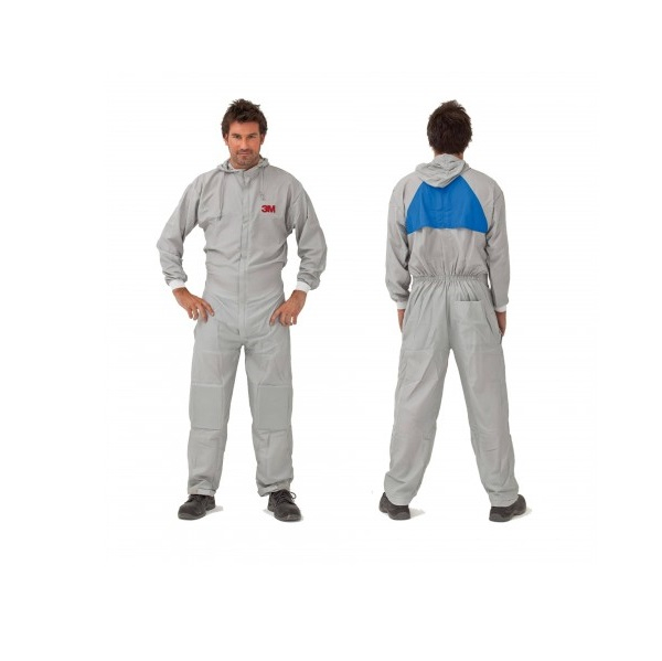 Combinezon protectie impermeabil, 3M™ 50425, cu gluga, culoare gri, difetite marimi, foarte rezistent, fără scame pentru uz general [4]