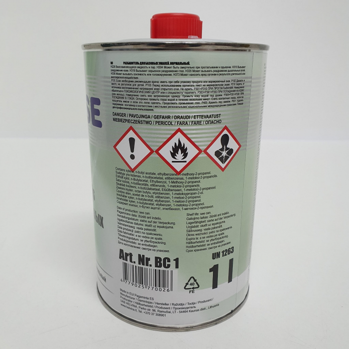 Diluant baza normal, Soll BC, pentru diluant vopsea baza 1K, cantitate 1 litru / 5 litri [5]