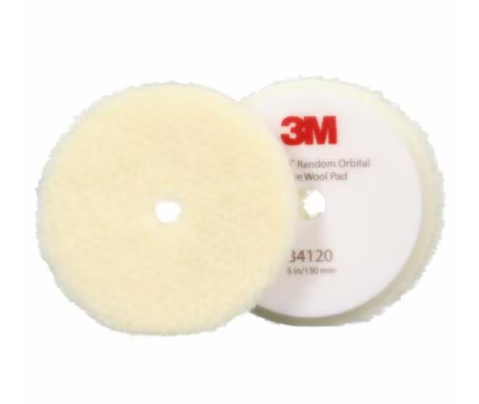 Blana polish din lana, 3M 3412X, motare velcro, diferite duritati, diametru Ø 130 mm [1]
