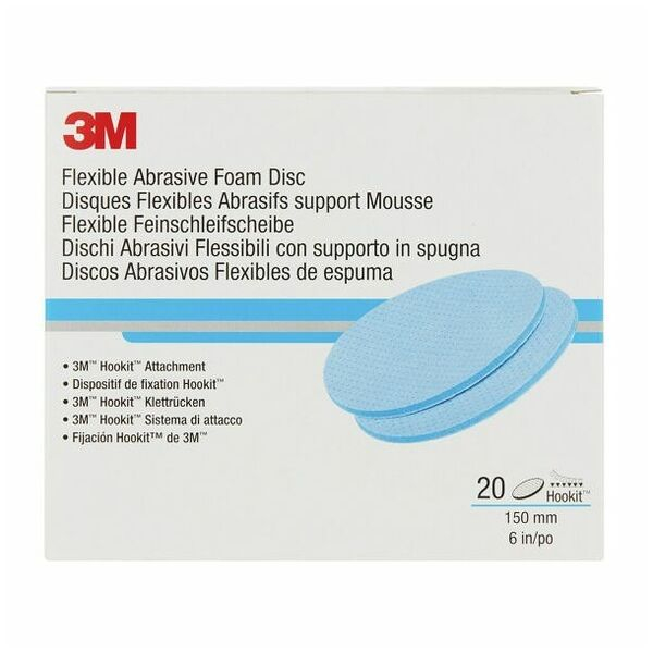 Disc abraziv flexibil, 3M™ Hookit™ Flexible Abrasive Foam Disc, pentru matuit ori polish, diferite duritati P400 - P2000, Ø 150 mm, 1 bucata [5]