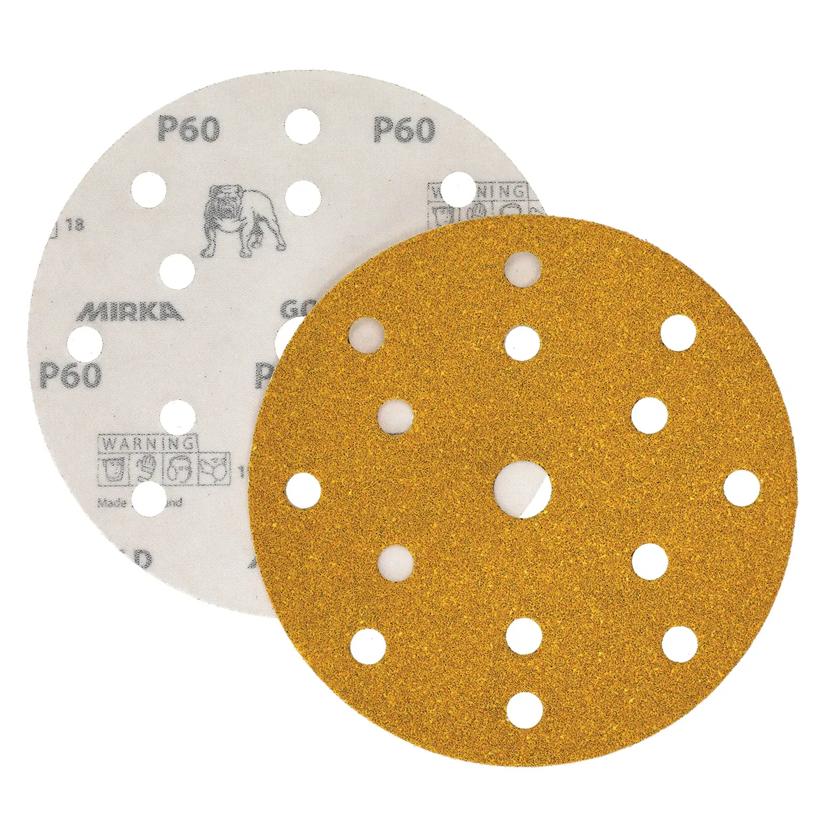 Disc abraziv slefuit, Mirka® Gold, prindere velcro, duritati P40 - P800, Ø 150 mm [7]