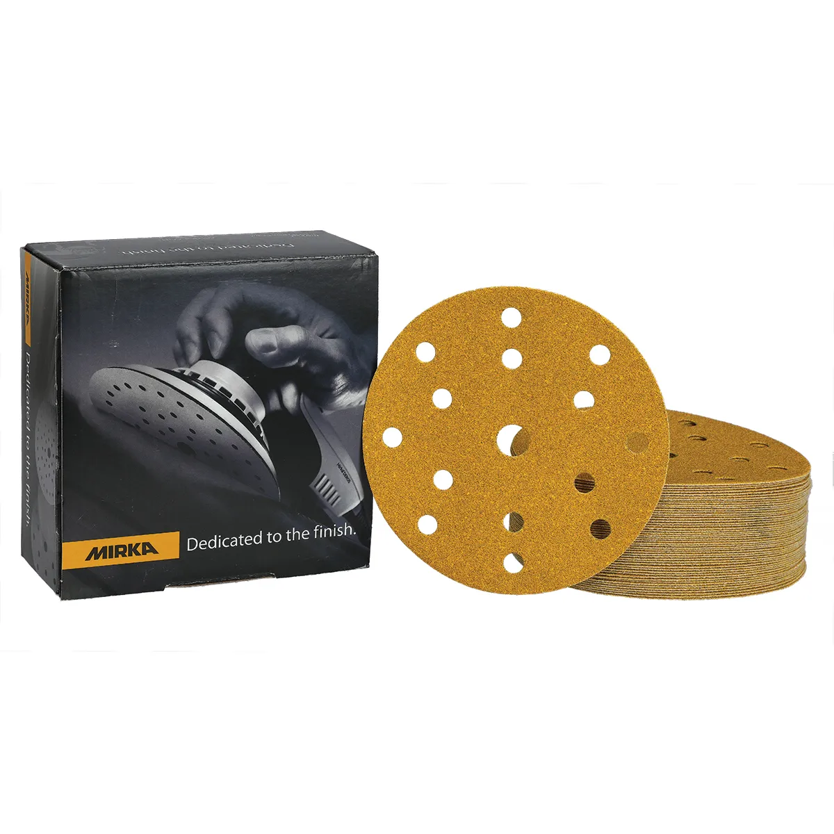 Disc abraziv slefuit, Mirka® Gold, prindere velcro, duritati P40 - P800, Ø 150 mm [2]