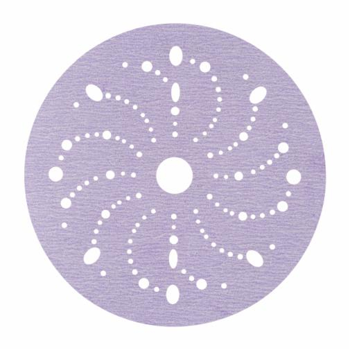 Disc abraziv slefuit velcro, 3M E-Coat 320, Multihole, pentru grunduri dure, diametru Ø 150 mm [1]