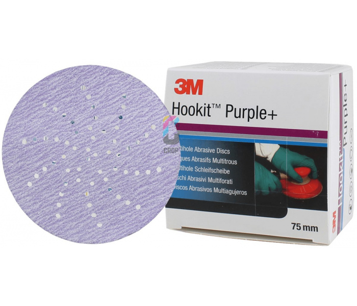 Disc abraziv slefuit velcro, 3M Cubitron II 737U, Multihole, duritate P80 - P220, diametru 75 mm [2]