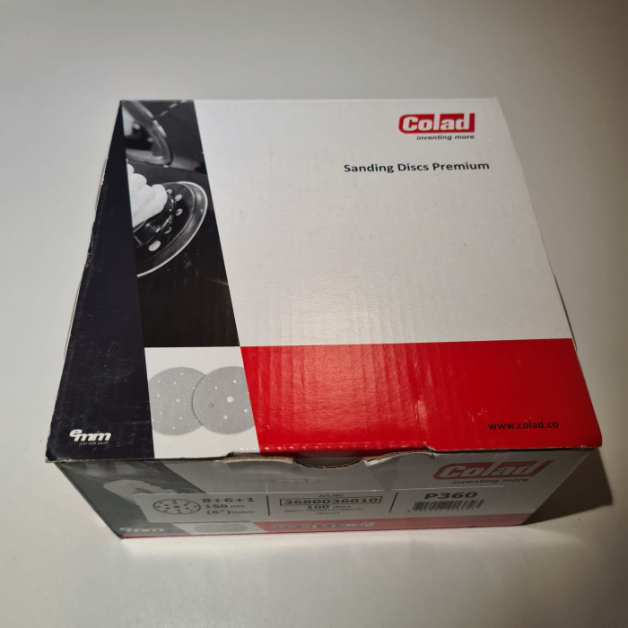 Disc abraziv slefuit, Colad 3680xx Premium, 15 gauri, duritate P40 - P1500, diametru Ø 150 mm [6]