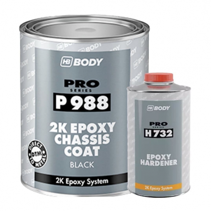 Epoxy primer, Body HB P988, culoare negru, contine intaritor, cantitate 4 litri filler + 1 litru intaritor [1]