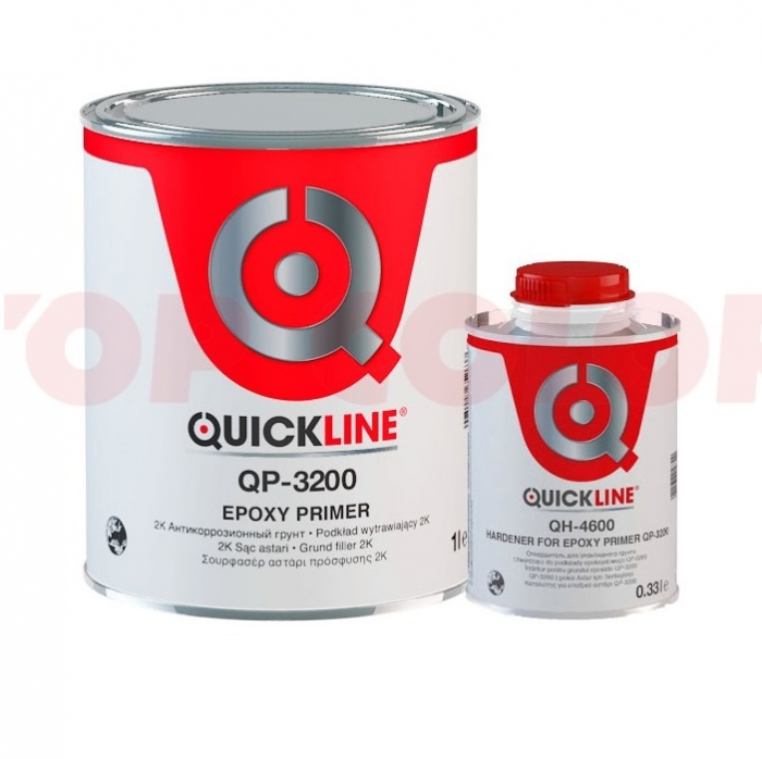 Epoxy Primer, Quickline QP-3200, contine intaritor QH-4600, cantitate 1 litru + 0.33 litri [1]