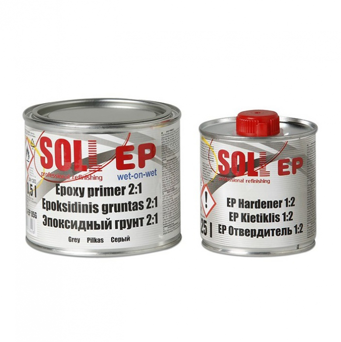 Epoxy Primer, Soll S-EP 2:1, contine intaritor, cantitate la alegere 1 litru ori 0.5 litri [2]