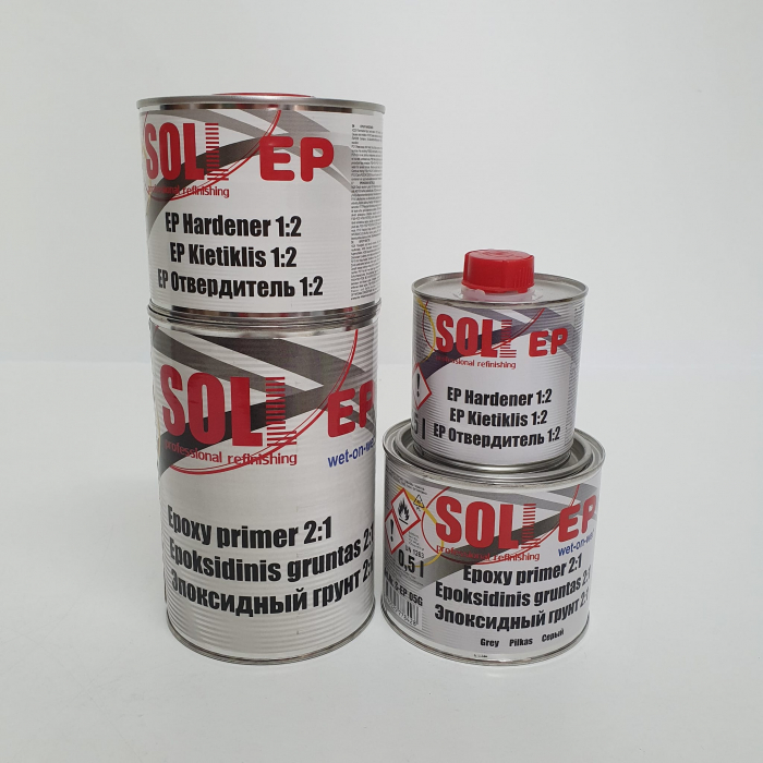 Epoxy Primer, Soll S-EP 2:1, contine intaritor, cantitate la alegere 1 litru ori 0.5 litri [7]