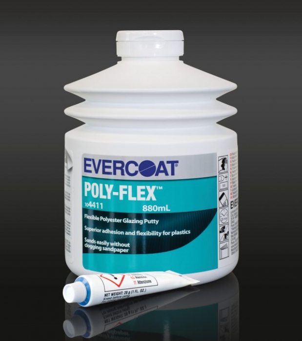 Chit pentru plastic, Evercoat® Polyflex 104411, gama premium, pentru plastic si suprafete din metal flexibile, gramaj 880 ml [2]