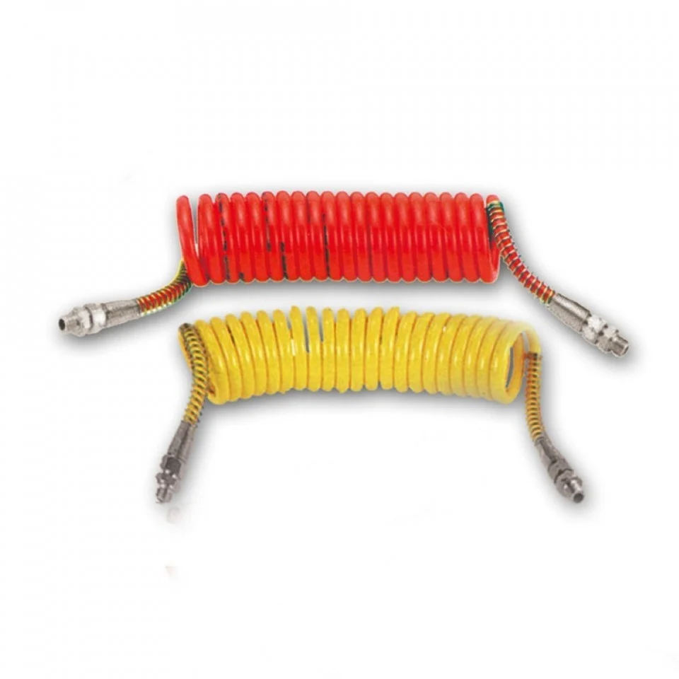 Furtun alimentare aer, Borg Hico PPN00X, din silicon, spiralat, culoare galben / rosu M16 [1]
