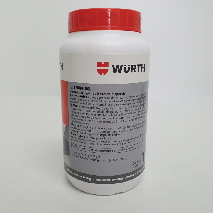 Inhibitor rugina, WURTH 893 110, deruginol, solutie de neutralizare a ruginii, gramaj 1 litru [3]