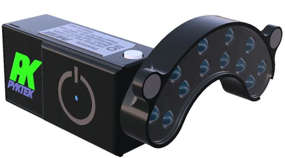 Lampa auxiliara universala led, Pyktek PK6000K, se poate monta pe aproape orice pistol de vopsit [4]