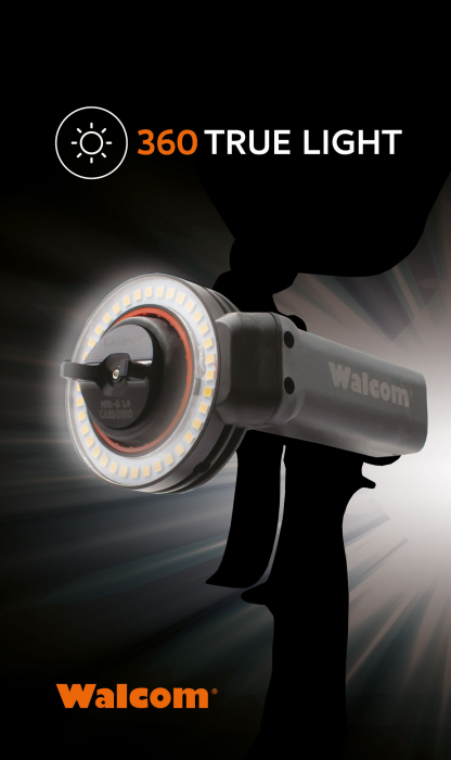 Lampa auxiliara universala led, Walcom 360 True Light, se poate monta pe diferite pistoale de vopsit [5]