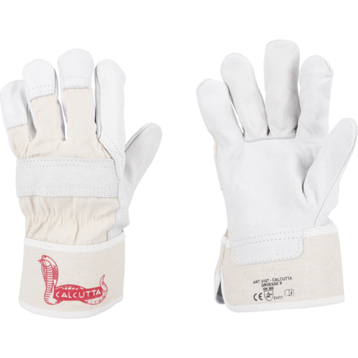 Manusi din piele de inegrala, Forch 5405 207 1, foarte rezistente, culoare alb, set 1 prereche [1]
