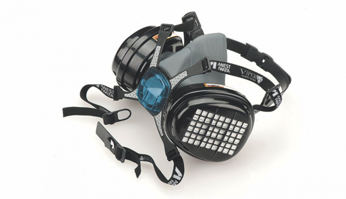 Masca protectie profesionala Anvest Iwata Viper cu filtru de carbon A2 P3 si 2 prefiltre [3]