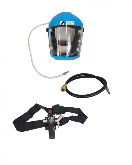 Masca protectie completa, Anest Iwata 2020 Air Fed, cu alimentare aer curat si filtru [3]