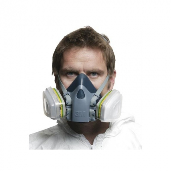 Masca protectie profesionala 3M™ 7502 Marime M, de protectie respiratorie, fara filtre (se comanda separat) [2]