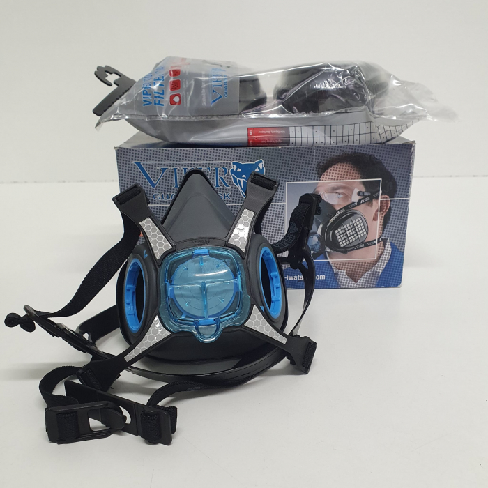 Masca protectie profesionala Anvest Iwata Viper cu filtru de carbon A2 P3 si 2 prefiltre [7]