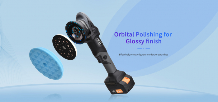 Masina de polisat orbitala, Shine Mate EB351-6/21, orbitare 21 mm, turaţie reglabila 2000 - 5000 rpm, diametru Ø 150 mm [9]