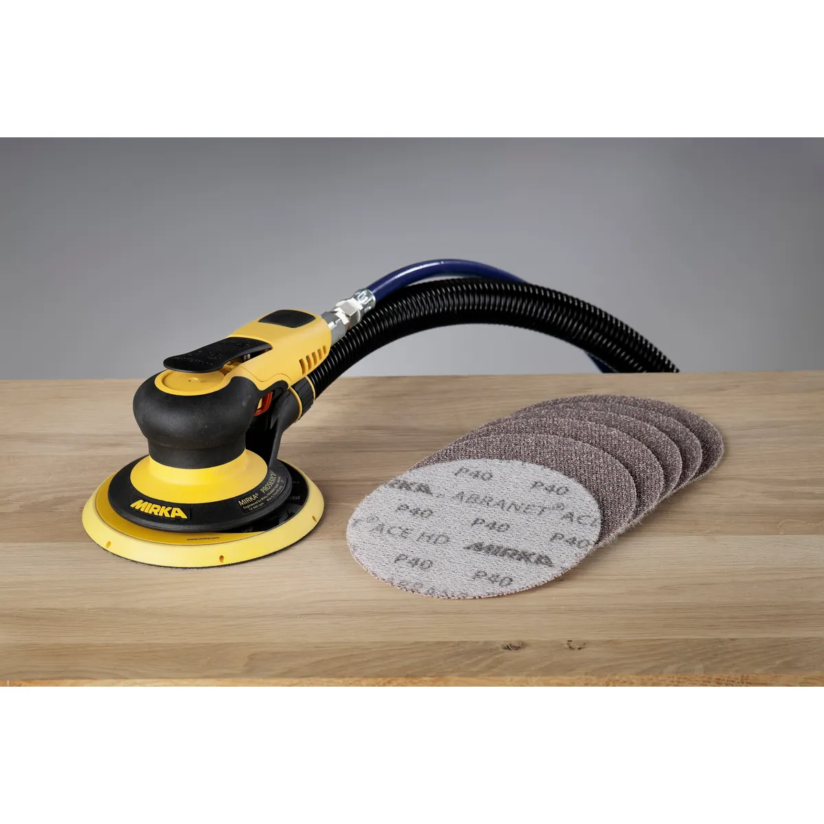 Masina slefuit pneumatica, Mirka® PROS 625CV Ø / PROS 650CV Ø 150 mm, orbitare la alegere 2.5 mm / 5.00 mm si Ø 150 mm [5]