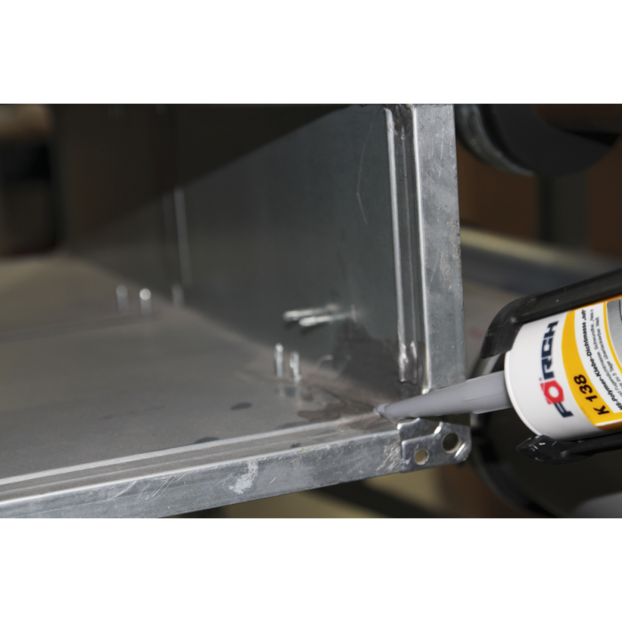 Mastic polimer pulverizabil, Forch K138 MS-Polimer "Soft", alb / gri / negru, pentru pistol pneumatic, gramaj 290 ml  [3]